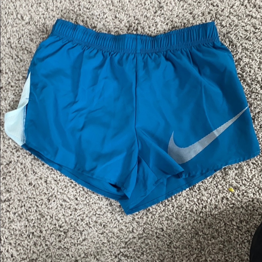 Blue nike athletic shorts